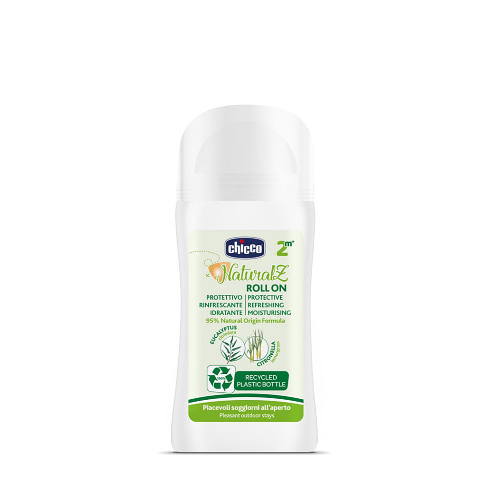CHICCO Guľôčka proti komárom ochranná a osviežujúca 95% prírodných zložiek 60ml, 2m+