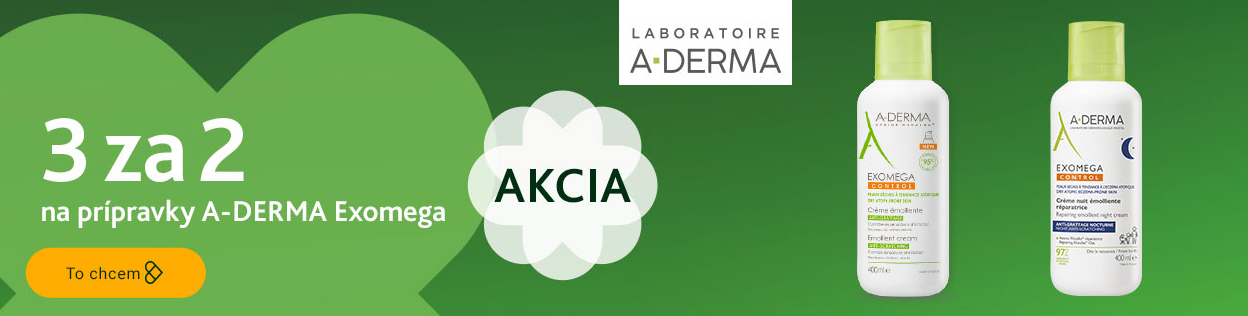 AKCIA 3 ZA CENU 2 na kozmetiku A-derma