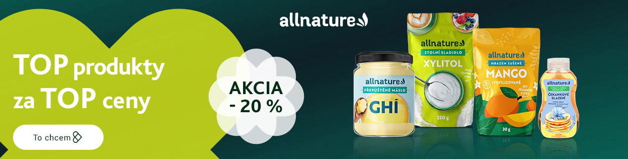 ZĽAVA 20 % na potraviny Allnature