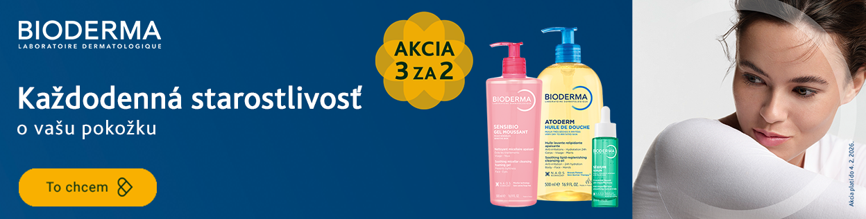AKCIA 3 ZA CENU 2 na Bioderma