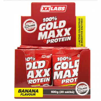 XXLABS 100% Gold maxx proteín banán vrecká 20 x 30 g