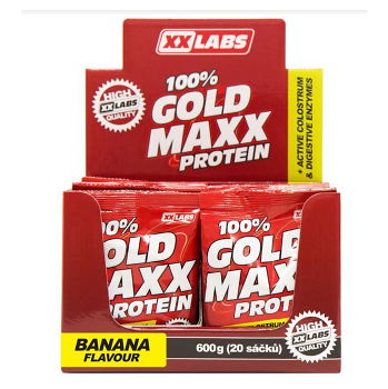 XXLABS 100% Gold maxx proteín banán vrecká 20 x 30 g