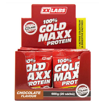 XXLABS 100% Gold maxx proteín čokoláda vrecká 20 x 30 g