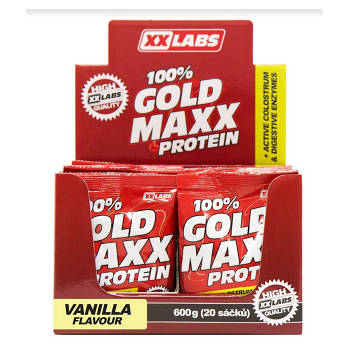 XXLABS 100% Gold maxx proteín vanilka vrecká 20 x 30 g