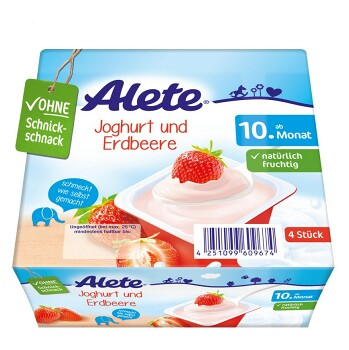 ALETE Jogurtový dezert jahodový 400 g