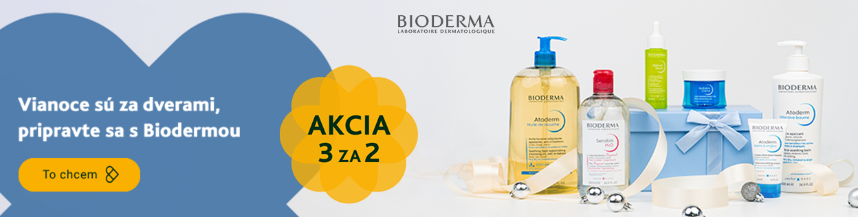 AKCIA 3 ZA CENU 2 na Bioderma