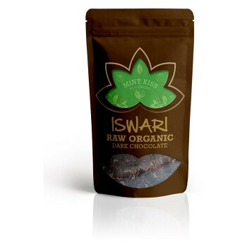 ISWARI Bio čokoládové bonbóny Mint kiss 61% Cacao 200 g