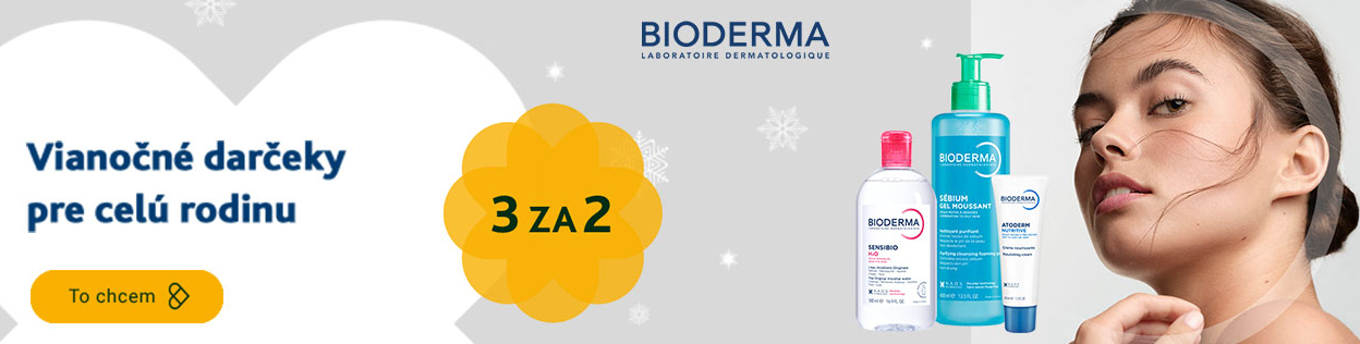AKCIA 3 ZA CENU 2 na Bioderma