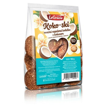 LEGRACIE Ovocné nepečené sušienky Koko-ski 150 g