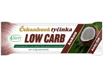 4SLIM Čakanková tyčinka Low Carb kokos 35 g
