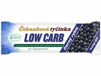 4SLIM Čakanková tyčinka Low Carb čierne ríbezle 35 g