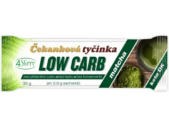4SLIM Čakanková tyčinka Low Carb matcha 35 g