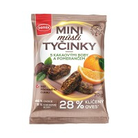 SEMIX Mini müsli tyčinky s kakaovými bôbmi a pomarančom 70 g