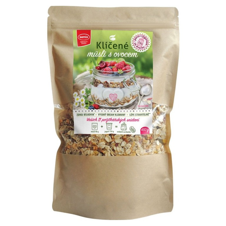 SEMIX Naklíčené müsli s ovocím 450 g