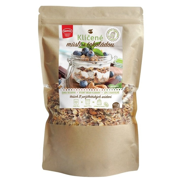 SEMIX Naklíčené müsli s čokoládou 450 g