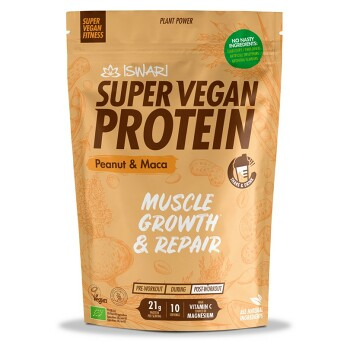 ISWARI Super vegan protein Arašidy a Maca BIO 350 g