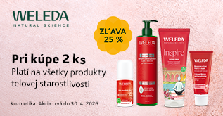 Weleda telová starostlivosť so zľavou 25%