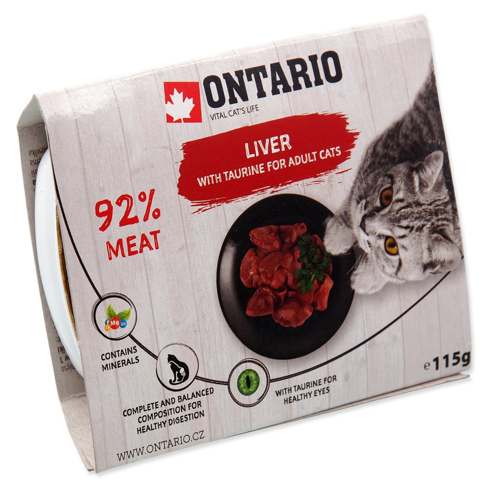 E-shop ONTARIO Vanička s pečeňou a taurínom pre mačky 115 g