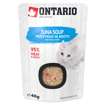 ONTARIO Polievka tuniak 40 g (Vývary a polievky pre mačky) - Hypoalergénny