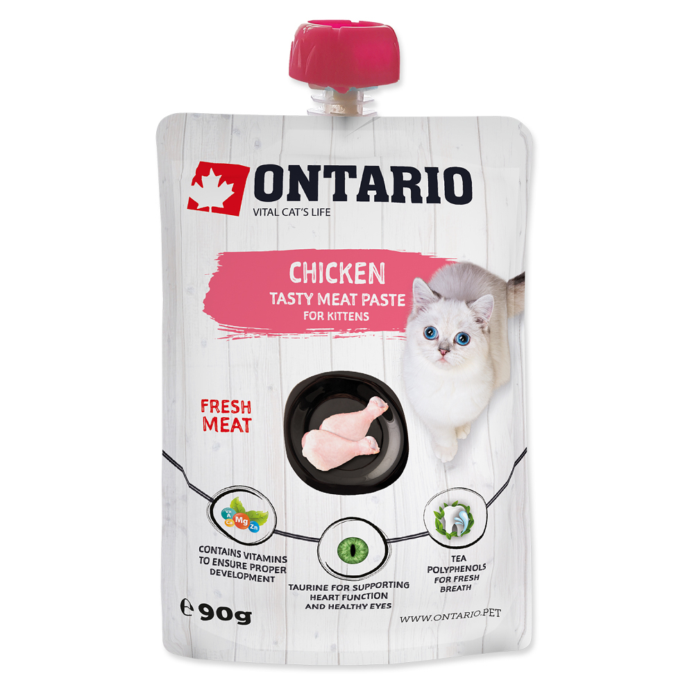 E-shop ONTARIO Pasta kitten kuracie 90 g