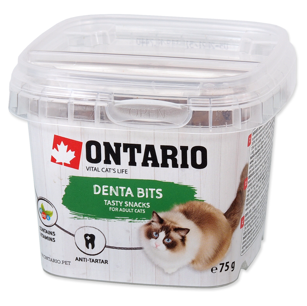 E-shop ONTARIO Dentálne vankúšiky pre mačky 75 g