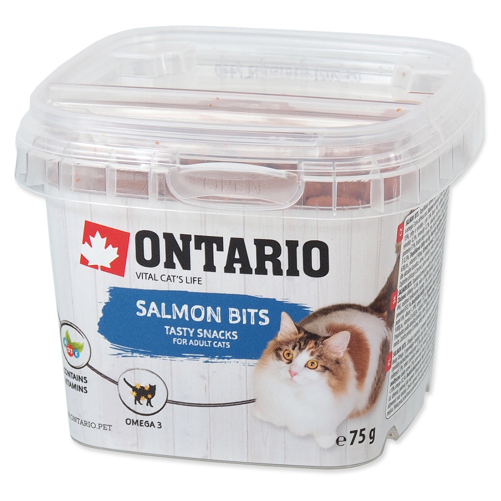 E-shop ONTARIO Lososové vankúšiky pre mačky 75 g