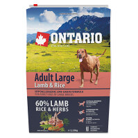 ONTARIO Dog Adult large lamb & rice granule pre psov 2.25 kg