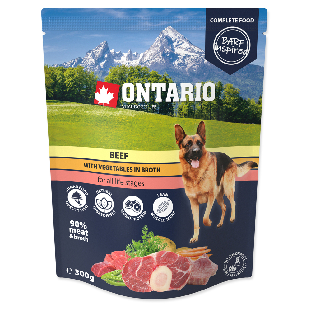 E-shop ONTARIO Vrecko hovädzie so zeleninou vo vývare 300 g