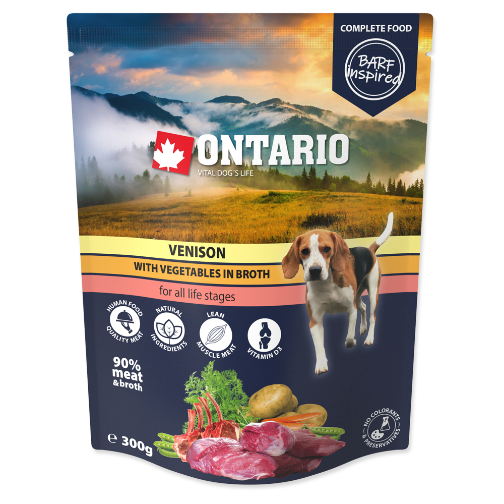 E-shop ONTARIO Vrecko zverina so zeleninou vo vývare 300 g