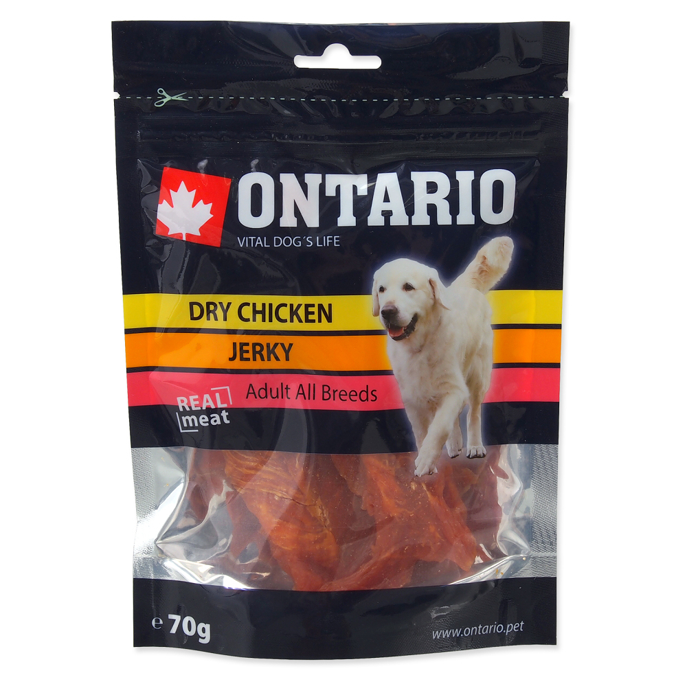 E-shop ONTARIO Sušené kuracie plátky pre psov 70 g