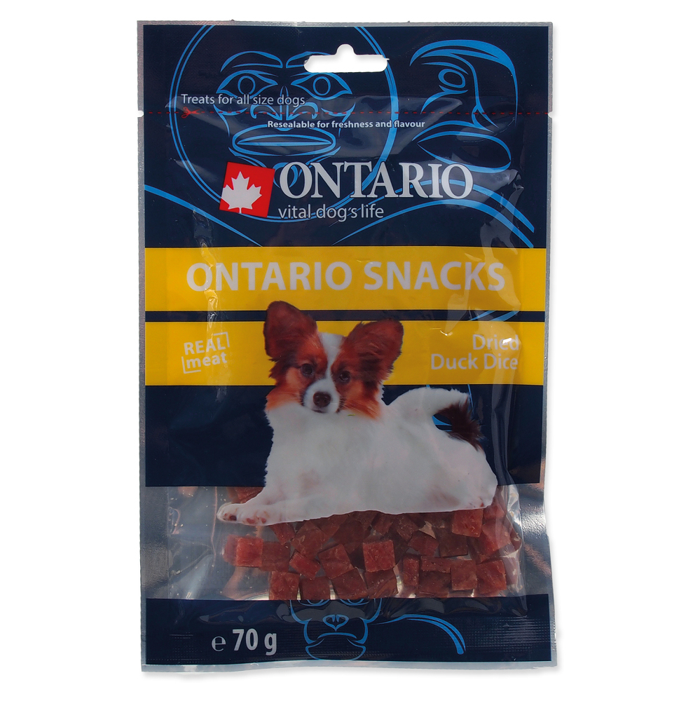 E-shop ONTARIO Kačacie kúsky pre psov 70 g