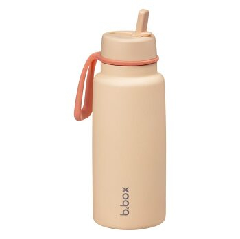 B.BOX Nerezová termofľaša so slamkou oranžová 1 l (Termoobaly a termosky)