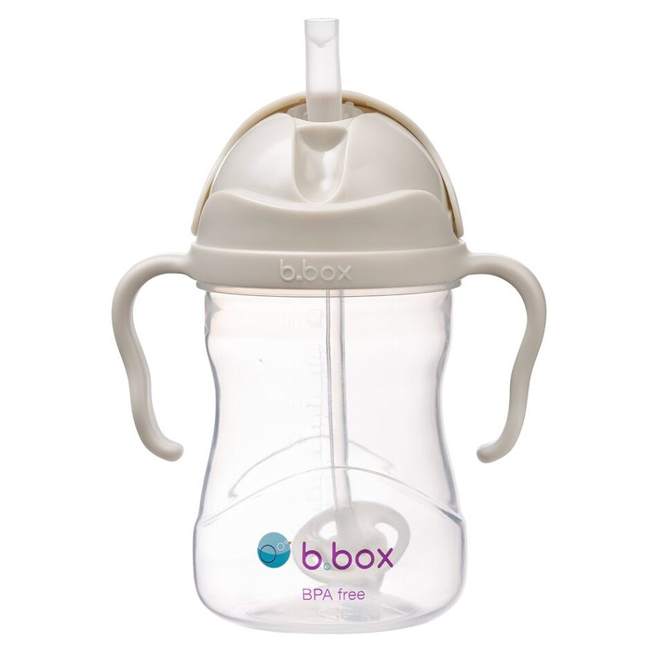 B.BOX Hrnček so slamkou béžový 240 ml