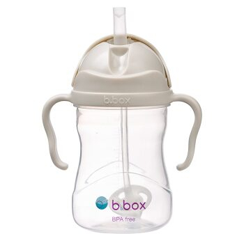 B.BOX Hrnček so slamkou béžový 240 ml (Hrnčeky a pítka pre deti) - Cestovné