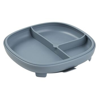 B.BOX Delený tanierik s prísavkou 2v1 modrý (Detské jedálenské súpravy) - Protišmykové