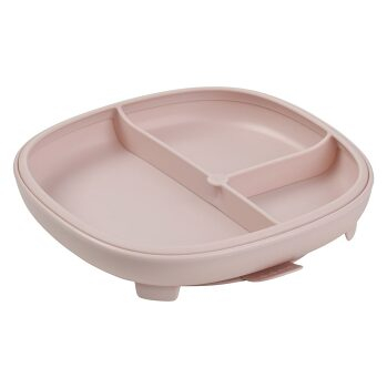 B.BOX Delený tanierik s prísavkou 2v1 ružový (Detské jedálenské súpravy) - Protišmykové