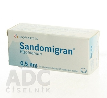 SANDOMIGRAN tbl obd 0,5 mg 1x30 ks (Lieky na predpis)