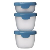 B.BOX Súprava modrých krabičiek Snack tubs 3 kusy