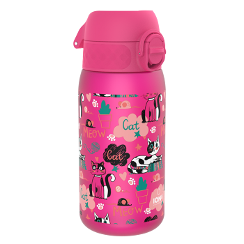 ION8 Leak Proof fľaša Cats 350 ml (Detské fľaše na pitie)