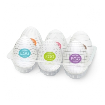 TENGA Egg 6 styles pack (Stimulátory pre mužov) - Vibrujúce, Stimulačné