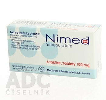 NIMED tbl 100 mg 1x6 ks (Lieky na predpis)