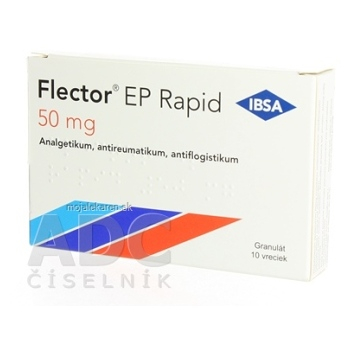 Flector EP Rapid 50 mg gra 1x10 vrecúšok