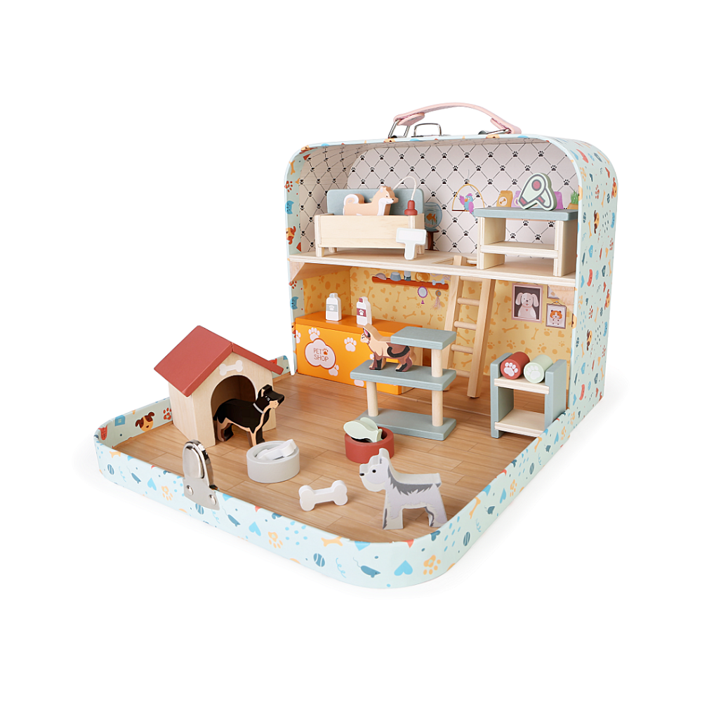 E-shop 2KIDS TOYS Domček pre miláčikov v kufríku 24 kusov