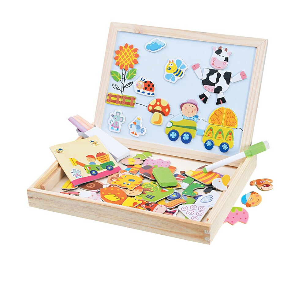 E-shop 2KIDS TOYS Magnetická tabuľka farma 102 kusov