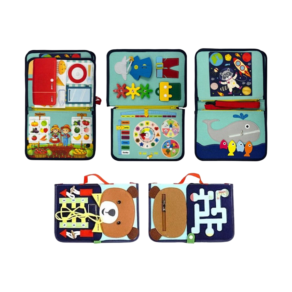 E-shop 2KIDS TOYS Senzorická busy kniha medvedík