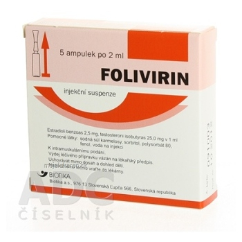 FOLIVIRIN sus inj 5x2 ml (10 ml) (Lieky na predpis)