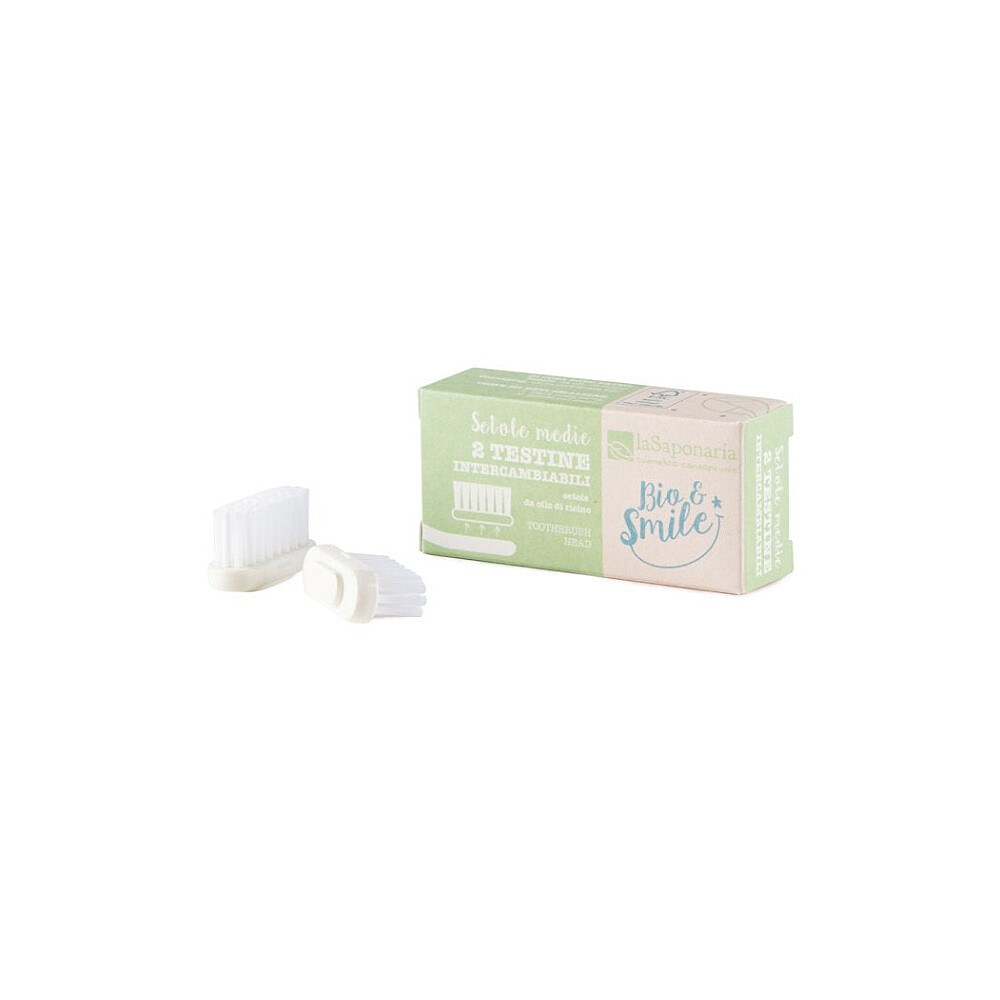 E-shop LA SAPONARIA Náhradná hlavica k zubnej kefke Medium 2 kusy