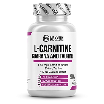 MAXXWIN L-carnitine guarana taurine 90 kapsúl (L-Carnitin)