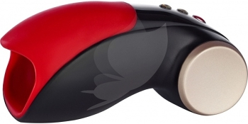 FUN FACTORY Cobra Libre 2 pánsky masturbátor čierno - červený (Stimulátory pre mužov) - Vibrujúce, Stimulačné