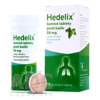 Hedelix šumivé tablety proti kašľu 10 tabliet